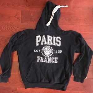 Authentic navy Paris sweatshirt